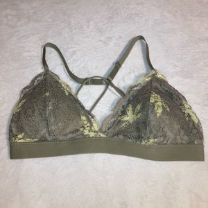 Marijuana Green Bralette Size Large In Womens